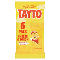 BEST BY SEPTEMBER 2025: Tayto Cheese and Onion 6pk 150g