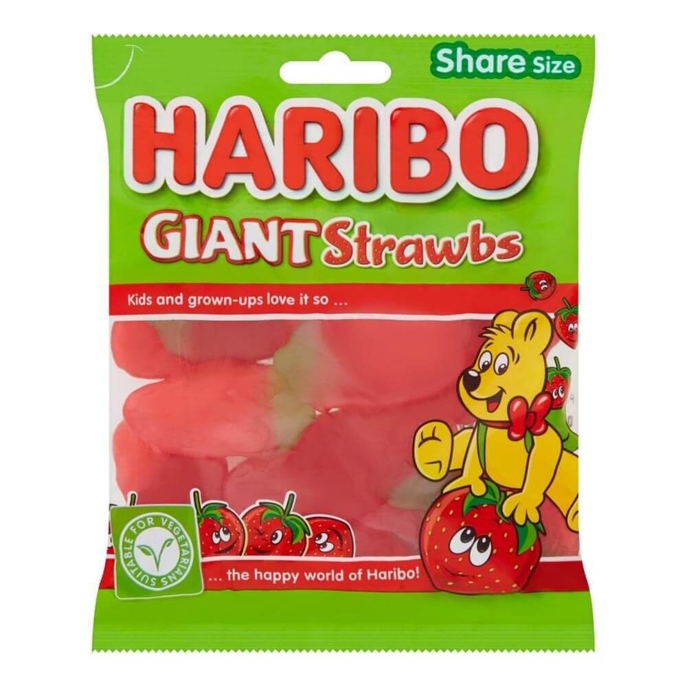 Haribo Giant Strawberries 175g
