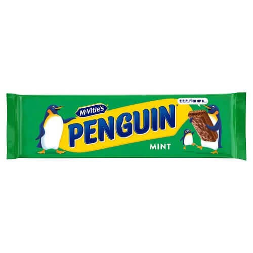 McVities Penguin Mint 7pk  HEAT SENSITIVE ITEM. PLEASE ADD ITEM 122942 TO THE ORDER TO TRY TO PROTECT CHOCOLATES FROM HEAT DAMAGE. 172g