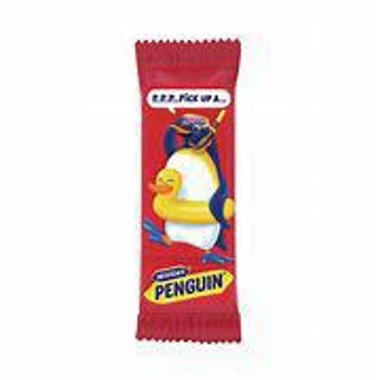 McVities Penguin Singles  HEAT SENSITIVE ITEM. PLEASE ADD ITEM 122942 TO THE ORDER TO TRY TO PROTECT CHOCOLATES FROM HEAT DAMAGE. 24.6g