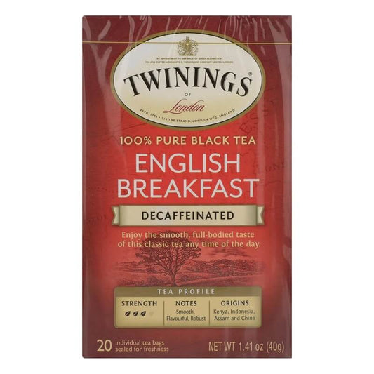 Twinings English Breakfast Teas Decaf (20) 40g