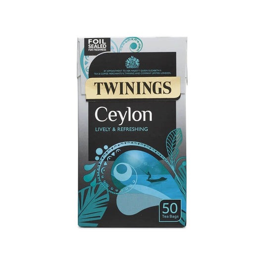 Twinings Ceylon Sri Lanka 50 Tea Bags 125g
