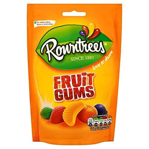 Nestle Rowntree Fruit Gum Vegan Pouch 120g