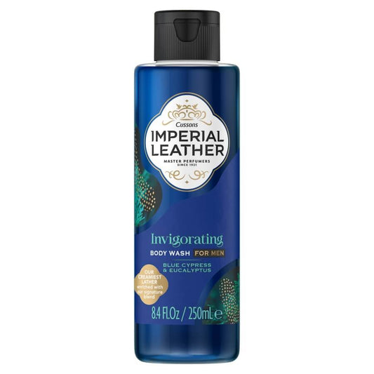 Imperial Leather Invigorating Body Wash For Men Blue Cypress and Eucalyptus 250ml