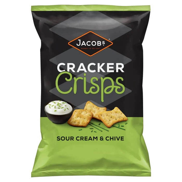 BEST BY MARCH 2024: Jacobs Cracker Crisps Sour Cream Chive 150g