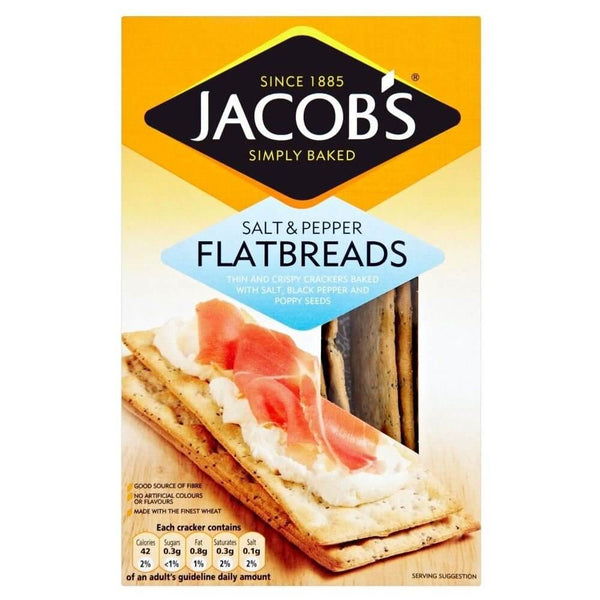 Jacobs Flatbread Salt and Black Pepper 150g