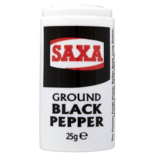 Saxa Ground Black Pepper 25g