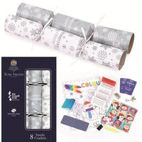 Tom Smith Christmas Crackers Silver Family Crackers 8 x 12.5" 250g