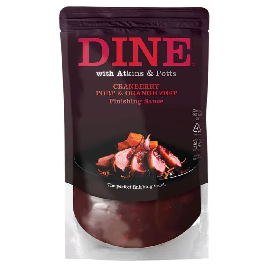 Atkins and Potts Cranberry Port and Orange Zest Finishing Sauce 325g