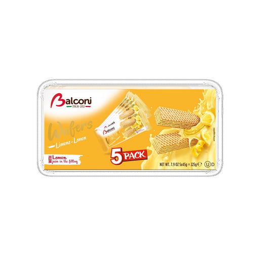 Balconi Lemon Wafers 5pk 225g