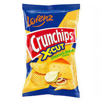 Lorenz Crunchips X-Cut Cheese and Onion 130g