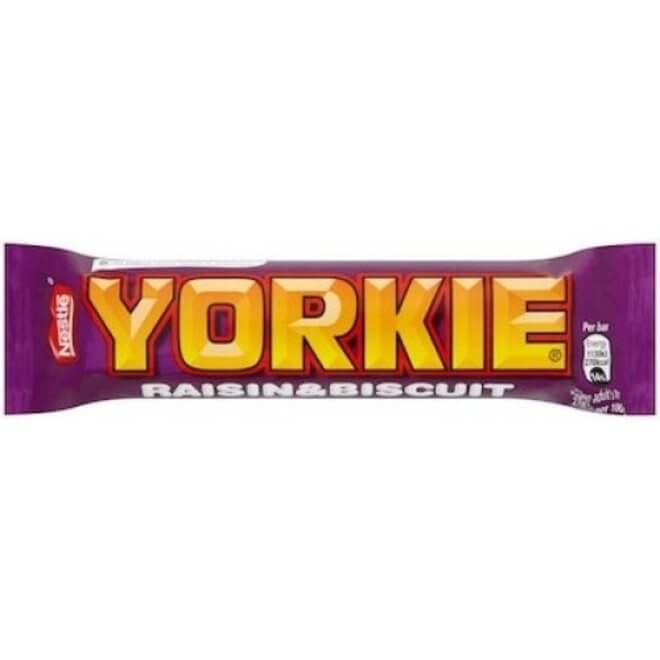 Nestle Yorkie Raisin and Biscuit  HEAT SENSITIVE ITEM. PLEASE ADD ITEM 122942 TO THE ORDER TO TRY TO PROTECT CHOCOLATES FROM HEAT DAMAGE. 44g