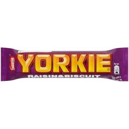 Nestle Yorkie Raisin and Biscuit  HEAT SENSITIVE ITEM. PLEASE ADD ITEM 122942 TO THE ORDER TO TRY TO PROTECT CHOCOLATES FROM HEAT DAMAGE. 44g