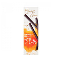 Elizabeth Shaw Dark Chocolate Orange Flutes (HEAT SENSITIVE ITEM - PLEASE ADD A THERMAL BOX TO YOUR ORDER TO PROTECT YOUR ITEMS 105g