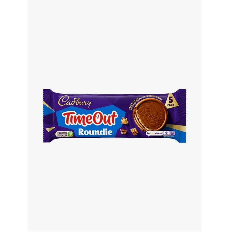Cadbury Timeout Roundi Biscuits HEAT SENSITIVE ITEM. PLEASE ADD ITEM 122942 TO THE ORDER TO TRY TO PROTECT CHOCOLATES FROM HEAT DAMAGE 150g