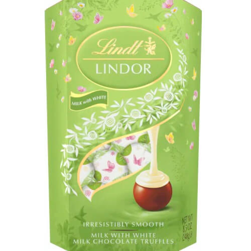 Lindt Lindor Spring Chocolate Truffles Milk and White Chocolate 200g