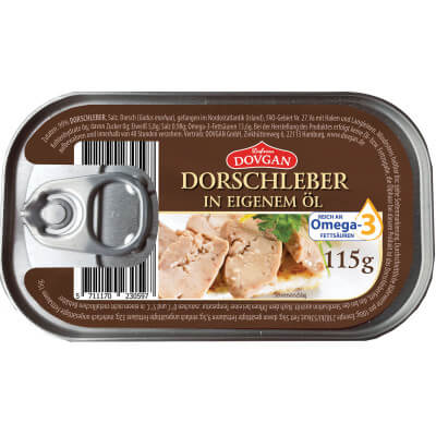 Dovgan Cod LiveriIn Oil Tin 115g