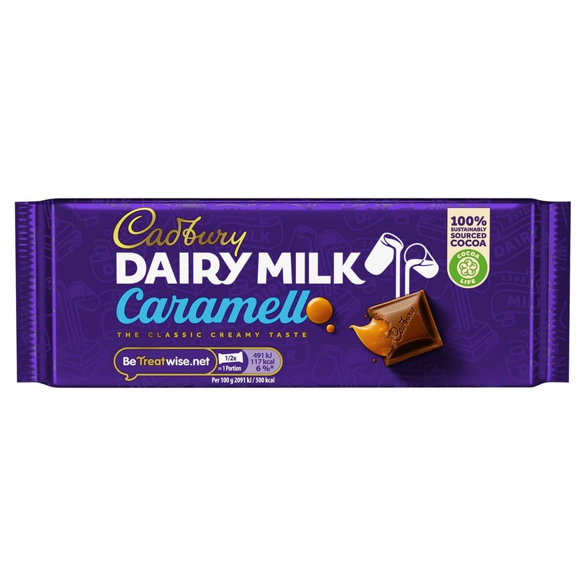 Cadbury Caramello  HEAT SENSITIVE ITEM. PLEASE ADD ITEM 122942 TO THE ORDER TO TRY TO PROTECT CHOCOLATES FROM HEAT DAMAGE. 47g
