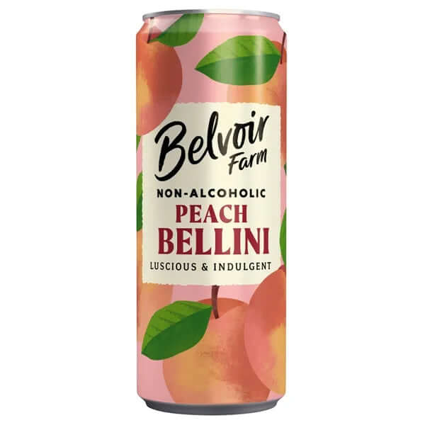 Belvoir Peach Bellini Alcohol Free Beverage Can 250ml