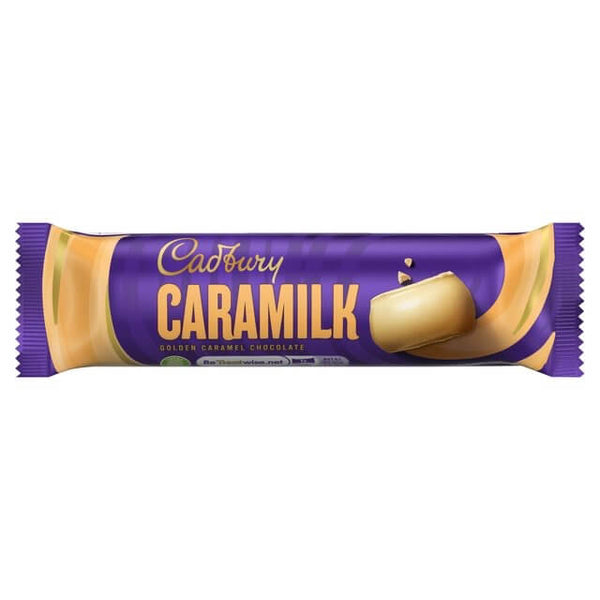 Cadbury Caramilk Chocolate Bar  HEAT SENSITIVE ITEM. PLEASE ADD ITEM 122942 TO THE ORDER TO TRY TO PROTECT CHOCOLATES FROM HEAT DAMAGE. 37g
