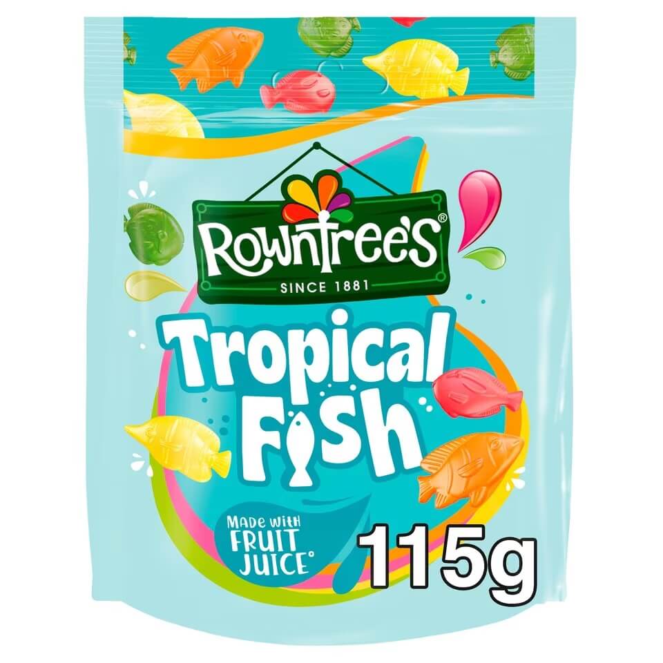 Nestle Rowntrees Tropical Fish Pouch 115g