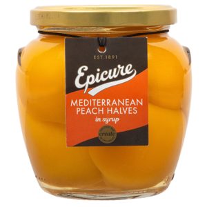 Epicure Peach Halves in Syrup Jar 540g