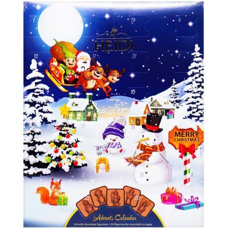 Advent Calendar Heidi Advent Calendar Santa and Sleigh 110g