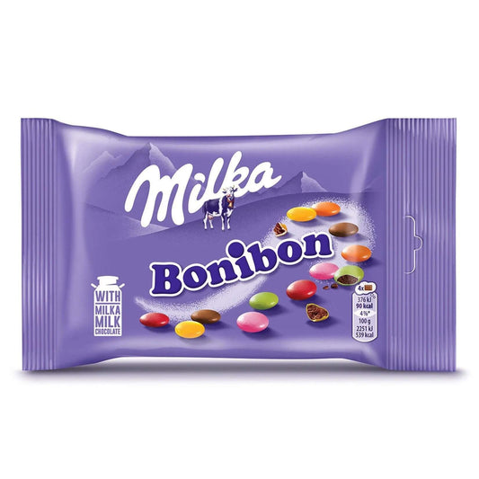 Milka Bonibon Bag Coated Chocolate Pieces  HEAT SENSITIVE ITEM. PLEASE ADD ITEM 122942 TO THE ORDER TO TRY TO PROTECT CHOCOLATES FROM HEAT DAMAGE. 36g