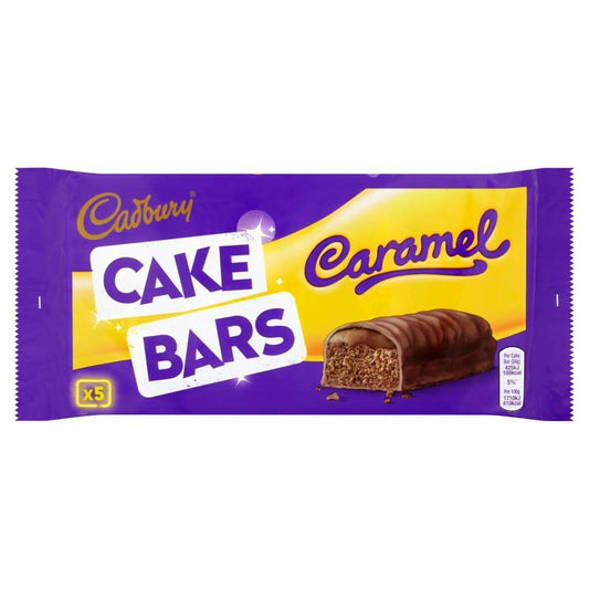Cadbury Cake Caramel Bars HEAT SENSITIVE ITEM. PLEASE ADD ITEM 122942 TO THE ORDER TO TRY TO PROTECT CHOCOLATES FROM HEAT DAMAGE 135g
