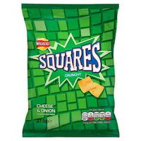 Walkers Squares Cheese and Onion 28g