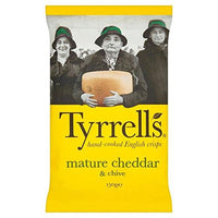 Tyrrells Mature Cheddar Cheese and Chive Potato Chips 150g