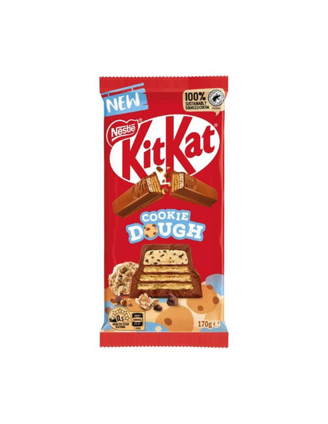 Nestle Kit Kat Cookie Dough Chocolate Bar HEAT SENSITIVE ITEM. PLEASE ADD ITEM 122942 TO THE ORDER TO TRY TO PROTECT CHOCOLATES FROM HEAT DAMAGE 170g