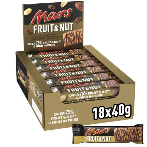 Mars Bar Fruit Nut Bar HEAT SENSITIVE ITEM. PLEASE ADD ITEM 122942 TO THE ORDER TO TRY TO PROTECT CHOCOLATES FROM HEAT DAMAGE 40g