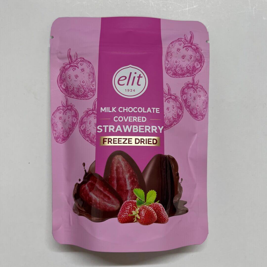 Elit Milk Chocolate Covered Strawberry Freeze Dried 80g