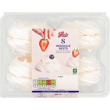 Lees Of Scotland Premium Meringue Nests Clam Shell 8pk  108.5g