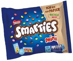 Nestle Smarties Minis 15pk HEAT SENSITIVE ITEM. PLEASE ADD ITEM 122942 TO THE ORDER TO TRY TO PROTECT CHOCOLATES FROM HEAT DAMAGE 216g
