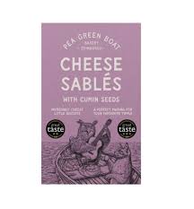 BEST BY MARCH 2026: Pea Green Boat Cheese Sables Cumin Seeds 80g