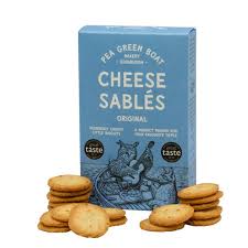 Pea Green Boat Cheese Sables Original Cheese Sables 80g