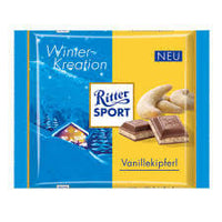 Ritter RitterSport Vanille Kipferl Winter 100g