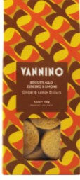 Vannino Ginger and Lemon Biscuits Gift Box 150g