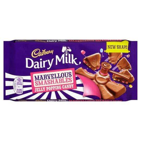 Cadbury Dairy Milk Marvellous Creations Jelly Popping Candy Large Bar 160g