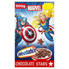 Weetabix Marvel Chocolate Stars Cereal 500g