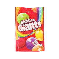 Mars Skittles Giants Vegan Chewy Sweets Fruit Flavoured Pouch Bag 132g