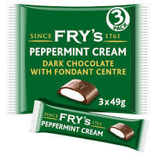 Frys Peppermint Cream Chocolate Bars (3pk)  HEAT SENSITIVE ITEM. PLEASE ADD ITEM 122942 TO THE ORDER TO TRY TO PROTECT CHOCOLATES FROM HEAT DAMAGE. 147g