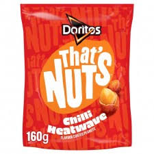 Walkers Thats Nuts Doritos Chilli Heatwave Flavour Coated Peanuts 160g