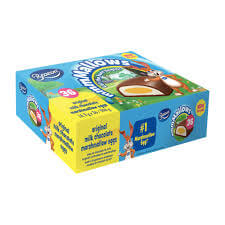 Beacon Marshmallow Eggs Box HEAT SENSITIVE ITEM. PLEASE ADD ITEM 122942 TO THE ORDER TO TRY TO PROTECT CHOCOLATES FROM HEAT DAMAGE 594g