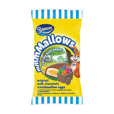 Beacon Marshmallow Egg Single HEAT SENSITIVE ITEM. PLEASE ADD ITEM 122942 TO THE ORDER TO TRY TO PROTECT CHOCOLATES FROM HEAT DAMAGE 16.5g