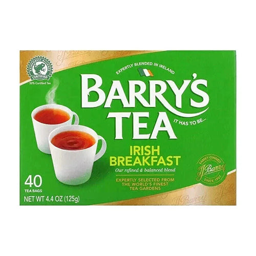 Barrys Irish Breakfast Tea Bags (Pack of 40) 125g