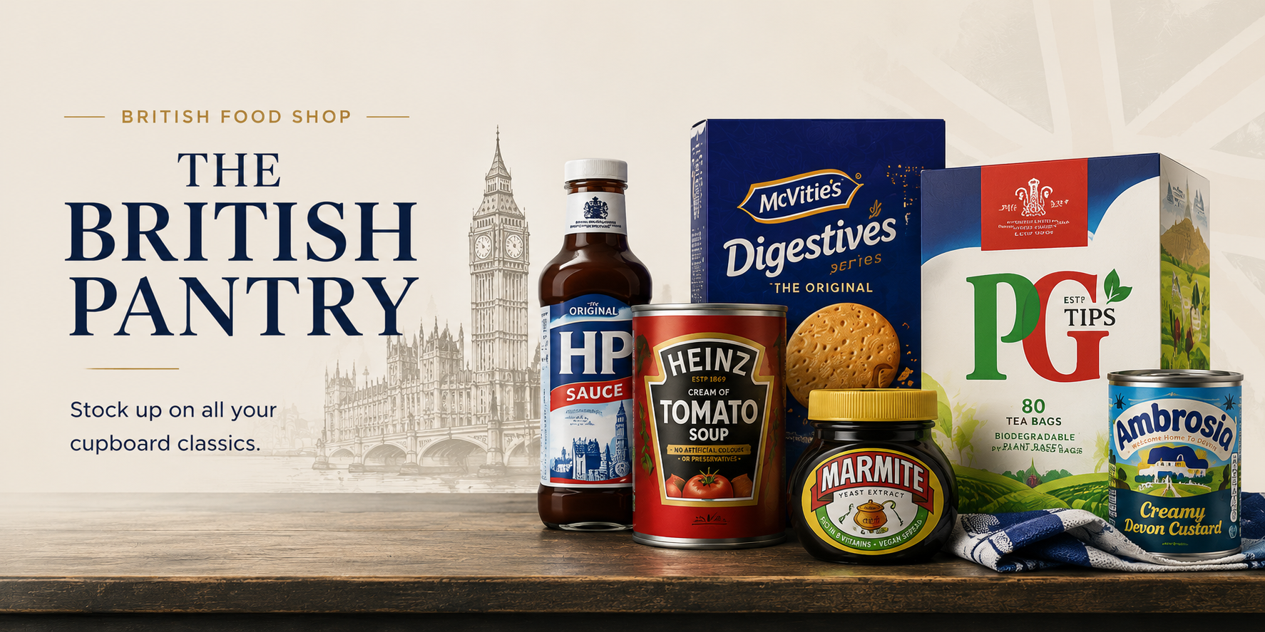 British pantry favourites banner