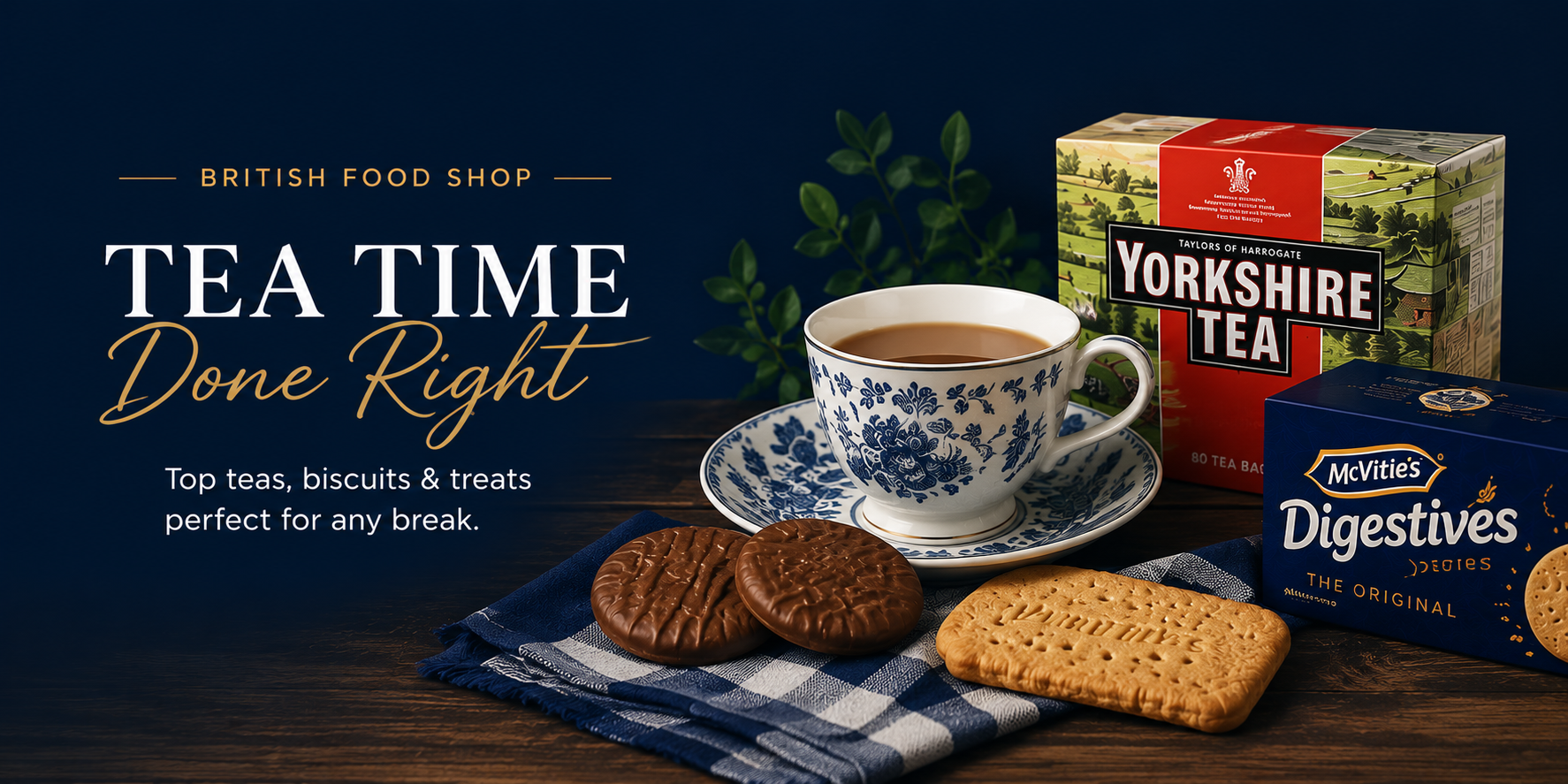 British Food Shop hamper banner